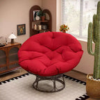 Papasan Patio Chair with Cushions