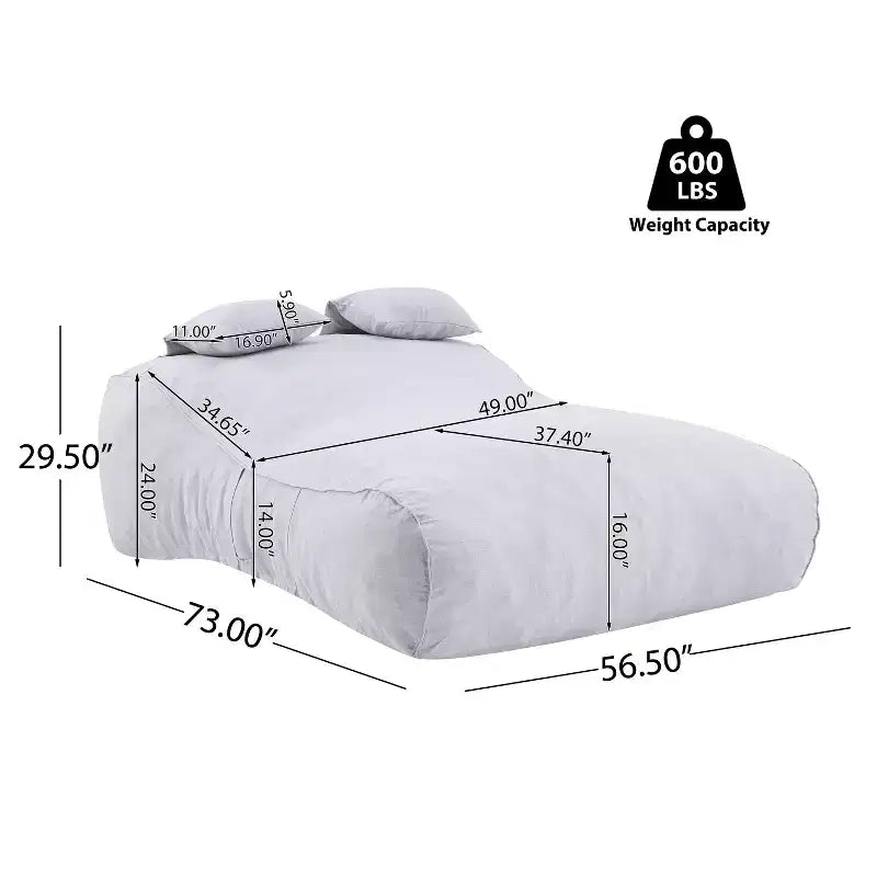 Christopher Knight Home Zhi Modern Outdoor Patio Bean Bag Daybed