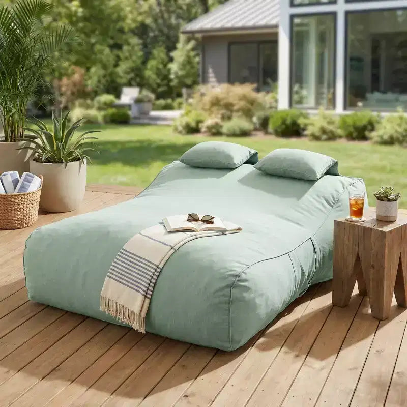Christopher Knight Home Zhi Modern Outdoor Patio Bean Bag Daybed