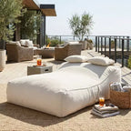 Christopher Knight Home Zhi Modern Outdoor Patio Bean Bag Daybed
