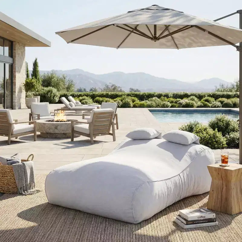 Christopher Knight Home Zhi Modern Outdoor Patio Bean Bag Daybed