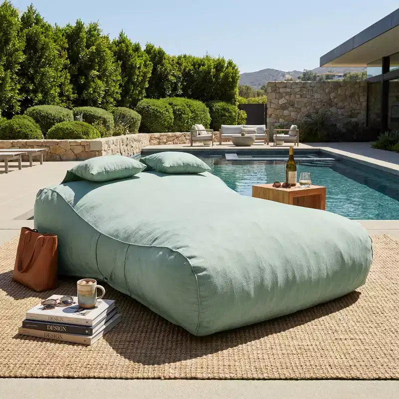 Christopher Knight Home Zhi Modern Outdoor Patio Bean Bag Daybed