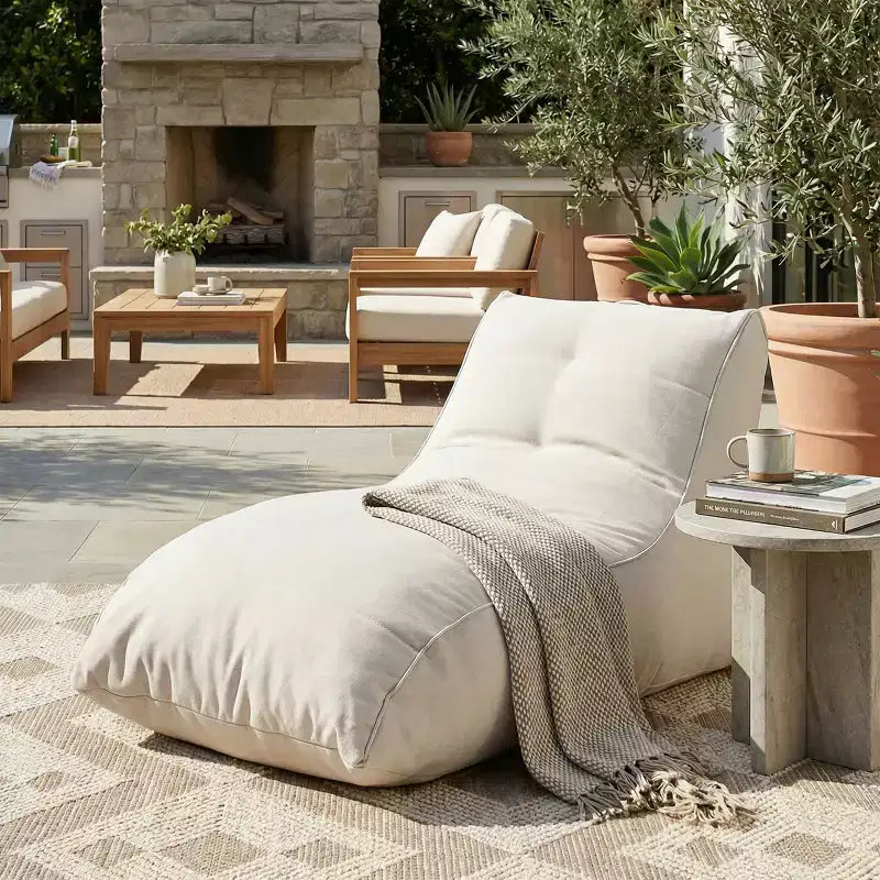 Christopher Knight Home Florence Modern Outdoor Bean Bag Lounge Chair