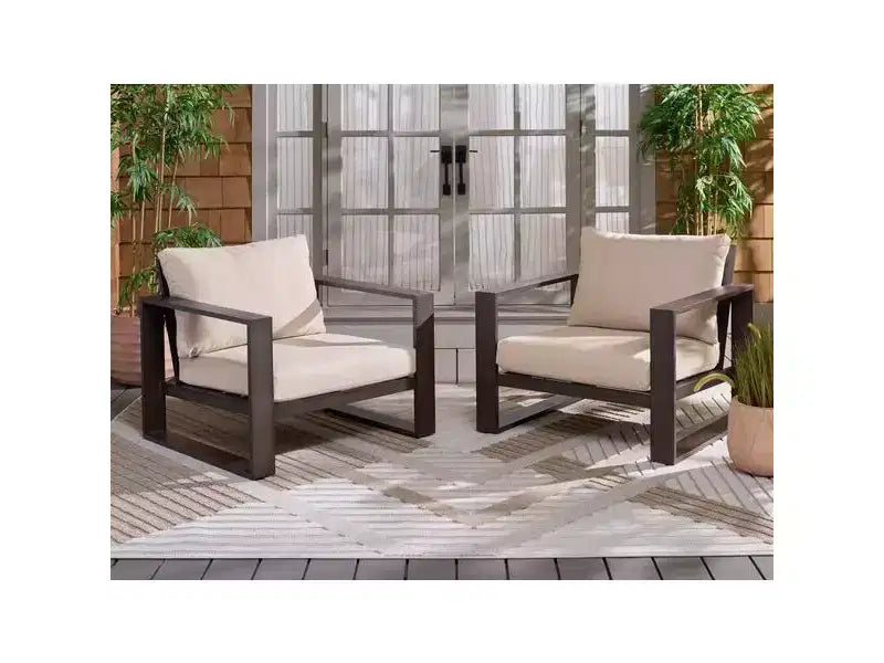 Fash Aluminum Chair Indoor/Outdoor (Set of 2) - PAT7553 - Safavieh