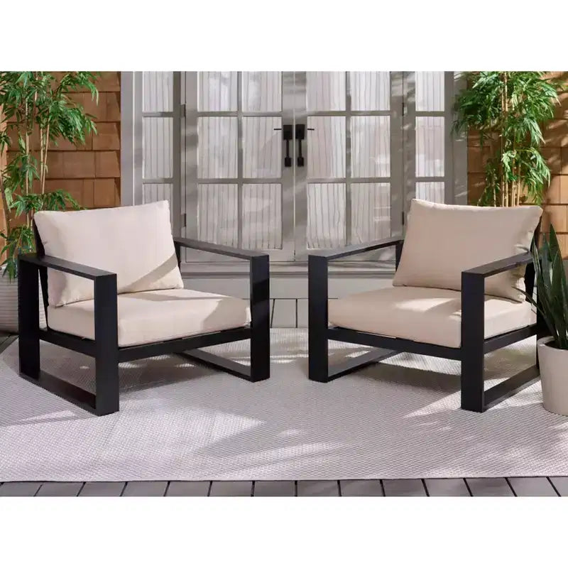 Fash Aluminum Chair Indoor/Outdoor (Set of 2) - PAT7553 - Safavieh