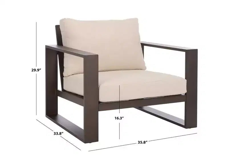 Fash Aluminum Chair Indoor/Outdoor (Set of 2) - PAT7553 - Safavieh