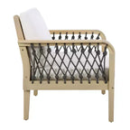 Christopher Knight Home Dahyun Modern Outdoor Acacia Wood Club Chair with Handwoven Rope (Set of 2)