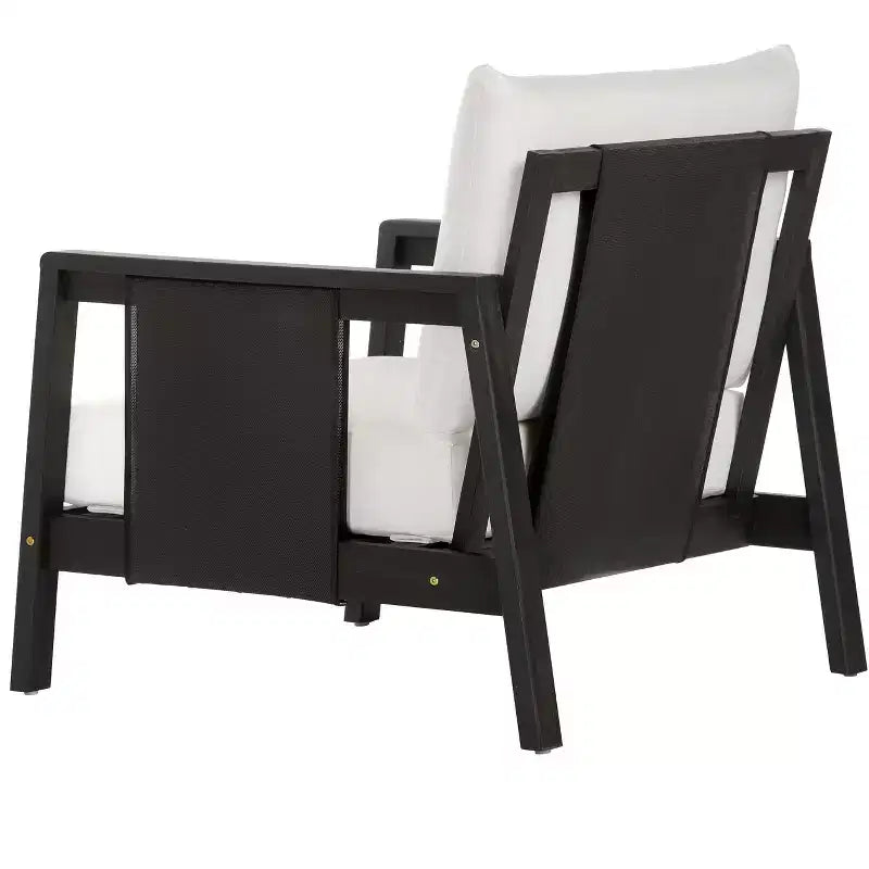 Christopher Knight Home Bernice Modern Outdoor Acacia Wood Club Chair with Thick Cushions (Set of 2)