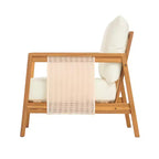 Christopher Knight Home Bernice Modern Outdoor Acacia Wood Club Chair with Thick Cushions (Set of 2)