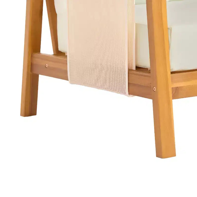 Christopher Knight Home Bernice Modern Outdoor Acacia Wood Club Chair with Thick Cushions (Set of 2)