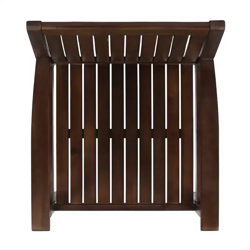 MAYEERTY Set of 2 Acacia Wood Outdoor Dining Chairs, Rustic Slat Panel Patio Seating for Summer Lounging
