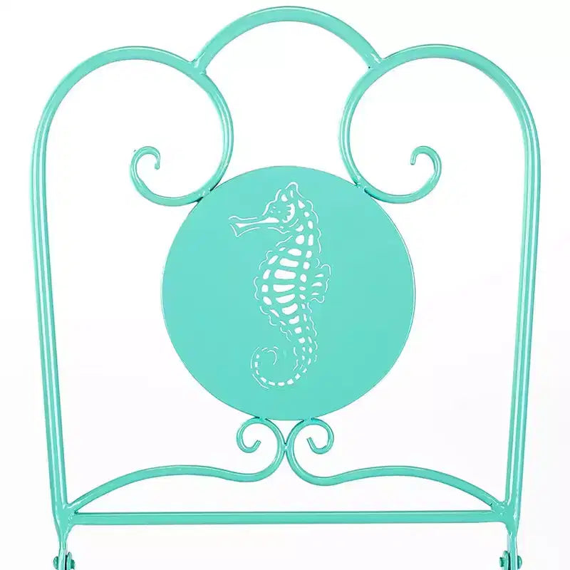 The Lakeside Collection Foldable Metal Icon Chairs -