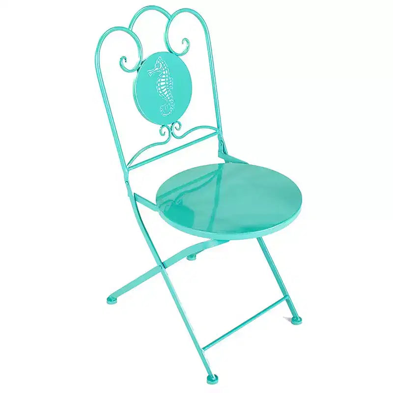The Lakeside Collection Foldable Metal Icon Chairs -