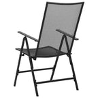 vidaXL Reclining Chair Set of 2 E-coated, powder-coated steel
