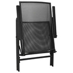 vidaXL Reclining Chair Set of 2 E-coated, powder-coated steel