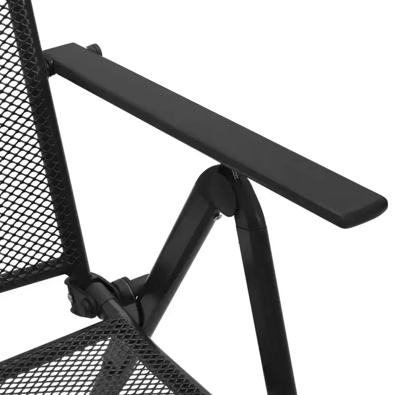 vidaXL Reclining Chair Set of 2 E-coated, powder-coated steel