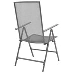vidaXL Reclining Chair Set of 2 E-coated, powder-coated steel