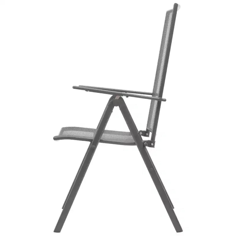 vidaXL Reclining Chair Set of 2 E-coated, powder-coated steel