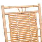 vidaXL Rocking Chair Bamboo, Bamboo, Polyester Standard Durable
