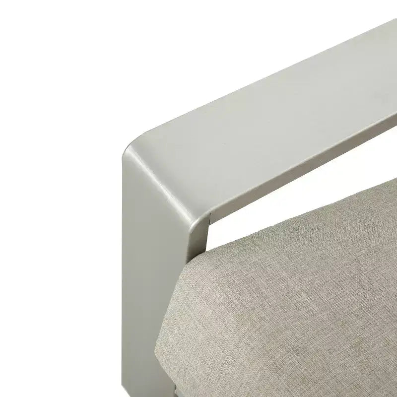 ModernLuxe Aluminum Lounge Chair Patio Club Chairs Ergonomic Accent Chair Armchair with Cushions, Indoor/Outdoor (Set of 1/2)