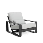 ModernLuxe Aluminum Lounge Chair Patio Club Chairs Ergonomic Accent Chair Armchair with Cushions, Indoor/Outdoor (Set of 1/2)