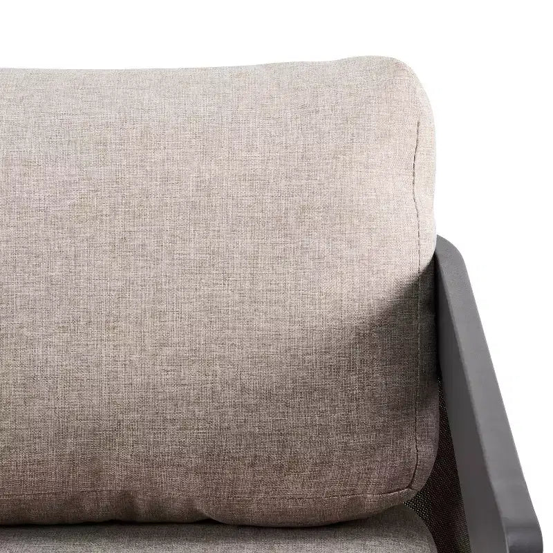 Christopher Knight Home Kamal Modern Patio Aluminum Olefin Upholstered Club Chairs with Cushion