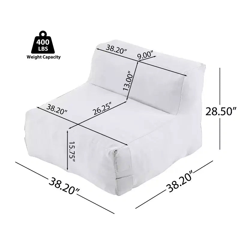 Christopher Knight Home Noelia Modern Patio Olefin Bean Bag Sofa (Set of 2)