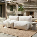 Christopher Knight Home Noelia Modern Patio Olefin Bean Bag Sofa (Set of 2)