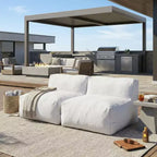Christopher Knight Home Noelia Modern Patio Olefin Bean Bag Sofa (Set of 2)