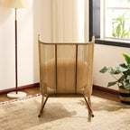 ModernLuxe Outdoor Rocking Chair with High Arc Backrest & Cushion, PE Rattan Patio Rocker, Modern Wicker Lounge Chair