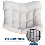 Oversized Papasan Rocking Chair for Adults Indoor/Outdoor, 400lbs Heavy Duty Steel Frame with Extra Thick Cushion, Comfy Egg Swing Chair