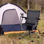 Costway Shooting & Hunting Chair w/ 3 Position Adjustable Legs 360 Silent Swivel