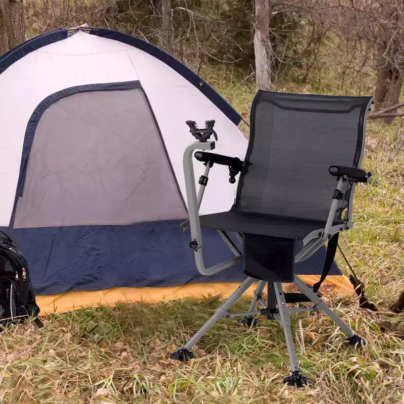 Costway Shooting & Hunting Chair w/ 3 Position Adjustable Legs 360 Silent Swivel