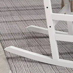 Outdoor Rocking Chair Set of 2, Patio Wooden Rocking Chair with Smooth Armrests, High Back for Garden, Balcony, Porch, Supports Up to 352 lbs