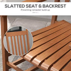 Outdoor Rocking Chair Set of 2, Patio Wooden Rocking Chair with Smooth Armrests, High Back for Garden, Balcony, Porch, Supports Up to 352 lbs