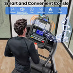 400lbs Portable Folding Treadmill,12MPH 5HP Treadmill w/ 20% Incline for Home Office,APP Control,Walking Running Exercise Treadmill w/ Knee Strap