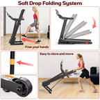 Clearance 4-in-1 Treadmill with 12% Incline, Portable Foldable Treadmills for Home and Office, 3.5 HP Quiet Treadmill