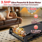 Clearance 4-in-1 Treadmill with 12% Incline, Portable Foldable Treadmills for Home and Office, 3.5 HP Quiet Treadmill