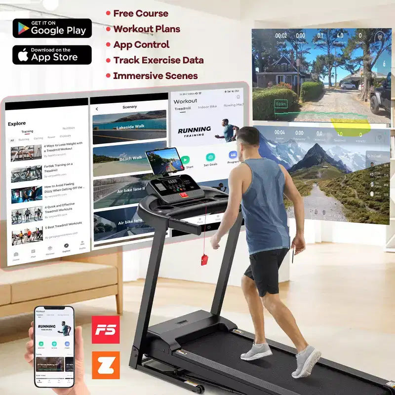 Clearance 4-in-1 Treadmill with 12% Incline, Portable Foldable Treadmills for Home and Office, 3.5 HP Quiet Treadmill