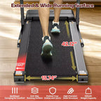 Clearance 4-in-1 Treadmill with 12% Incline, Portable Foldable Treadmills for Home and Office, 3.5 HP Quiet Treadmill