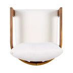 Acacia Wood Outdoor Club Chair with Curved Tub Design, Water-Resistant Cushions, Slat Detailing for Patio or Garden
