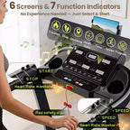 Treadmill Flash Deal - 3.75HP Folding Treadmill W/Speaker, Dual Control Modes: Console & App Control, large Display Screen,105 Programs, 9MPH, Black