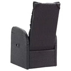 vidaXL Armchair PE Rattan, Powder-Coated Steel, Polyester One size