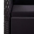 vidaXL Armchair PE Rattan, Powder-Coated Steel, Polyester One size