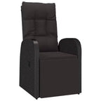vidaXL Armchair PE Rattan, Powder-Coated Steel, Polyester One size