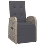 vidaXL Armchair PE Rattan, Powder-Coated Steel, Polyester One size