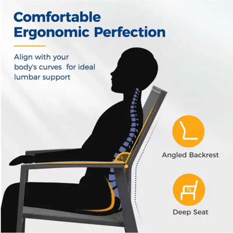 Set of 4 Aluminum Patio Dining Chairs 22.44 Wide Fully Assembled Stackable Outdoor Weather
