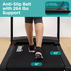SereneLife Portable Folding Treadmill with Adjustable Incline & 12 Pre-set Workout Programs