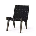 ModernLuxe Acacia Wood Outdoor Lounge Chairs, Patio Rope Weave Accent Chair with Sunken Ergonomic Contour - Set of 2