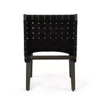 ModernLuxe Acacia Wood Outdoor Lounge Chairs, Patio Rope Weave Accent Chair with Sunken Ergonomic Contour - Set of 2